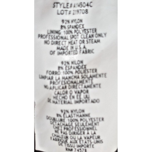 CACH'E Formal Dress Size 12 Black Sequins over Red Lining NWT - Picture 16 of 16